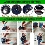 Professional Electronic Auto Anti Snore Wristband New Cessation Cure Solution Sleep additional angle