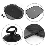 Car Window Sunshade Mesh Cover UV Protection Black 1 Pair additional angle