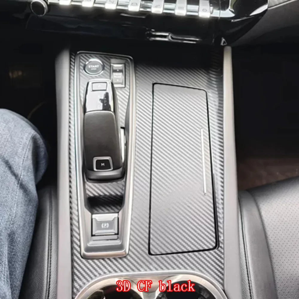 For Peugeot 508 2019 2020 2021 2022 2023 Car Gear Panel Sticker Gear Box Protective F alternate view