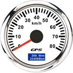 30/60/80/120/200 Km/h GPS Speedometer 52MM Car Truck Speed Gauge Meter With GPS Anten alternate view