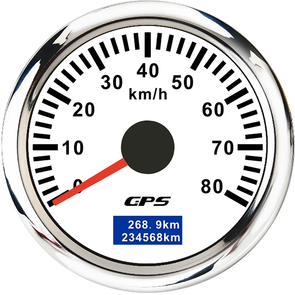 30/60/80/120/200 Km/h GPS Speedometer 52MM Car Truck Speed Gauge Meter With GPS Anten alternate view