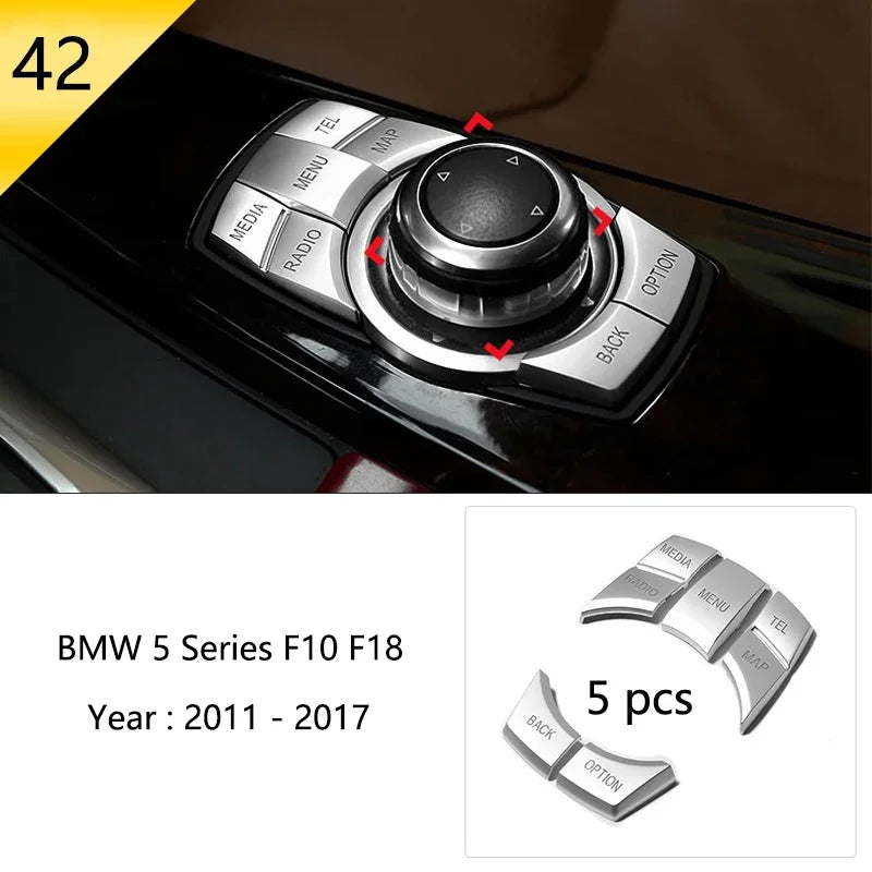 Car Interior Front Reading Lampshade, Lamp Decoration Frame For BMW 5 Series F10 F11 alternate view