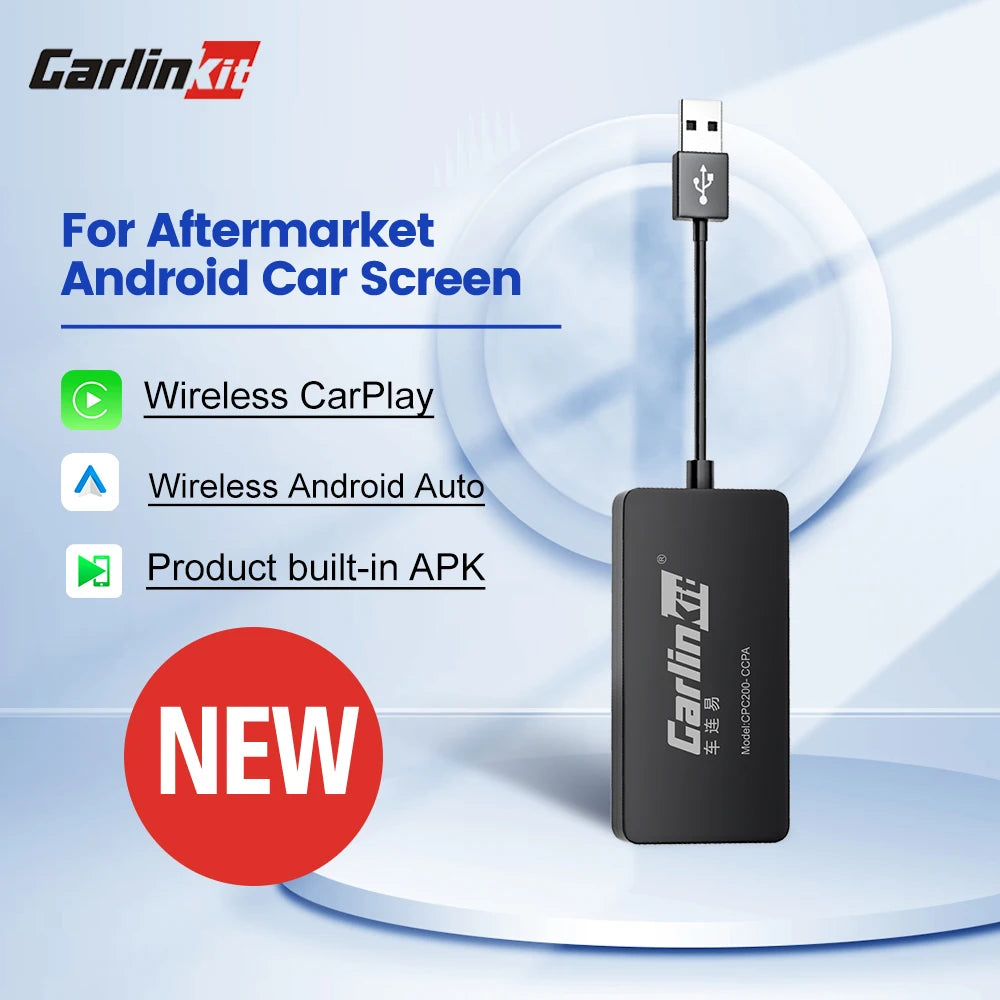 CarlinKit Wred & Wireless Android Auto & CarPlay Dongle Car USB Adapter For Aftermarket Android Car