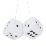 6cm Multicolor Plush Dice Pendant Car Hanging Ornament