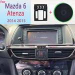Car Phone Holder Base Special Mounts  For Mazda 6 Atenza 2014 2015 15W Wireless Charging Phone Stand Interior Accessories