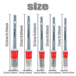 AUTOBRIGHT 5pcs Car Wash Brushes High quality soft brush Dense Bristles Car Detailing Clean Interior Wheel Silver Brush set Tool