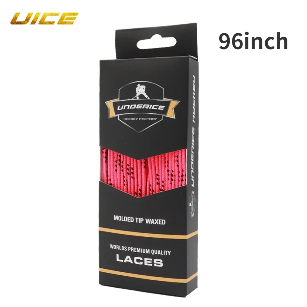 UICE Ice Hockey Skate Laces 9 Colors Hockey Skate Shoe Lacer Dual Layer Braid 84-120inch detail view