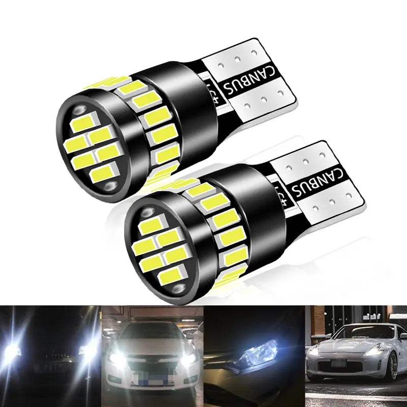 2x W5W T10 21SMD Led Bulbs Canbus Car Interior Light Bulbs Parking Position Lamp Map Dome Reading Li