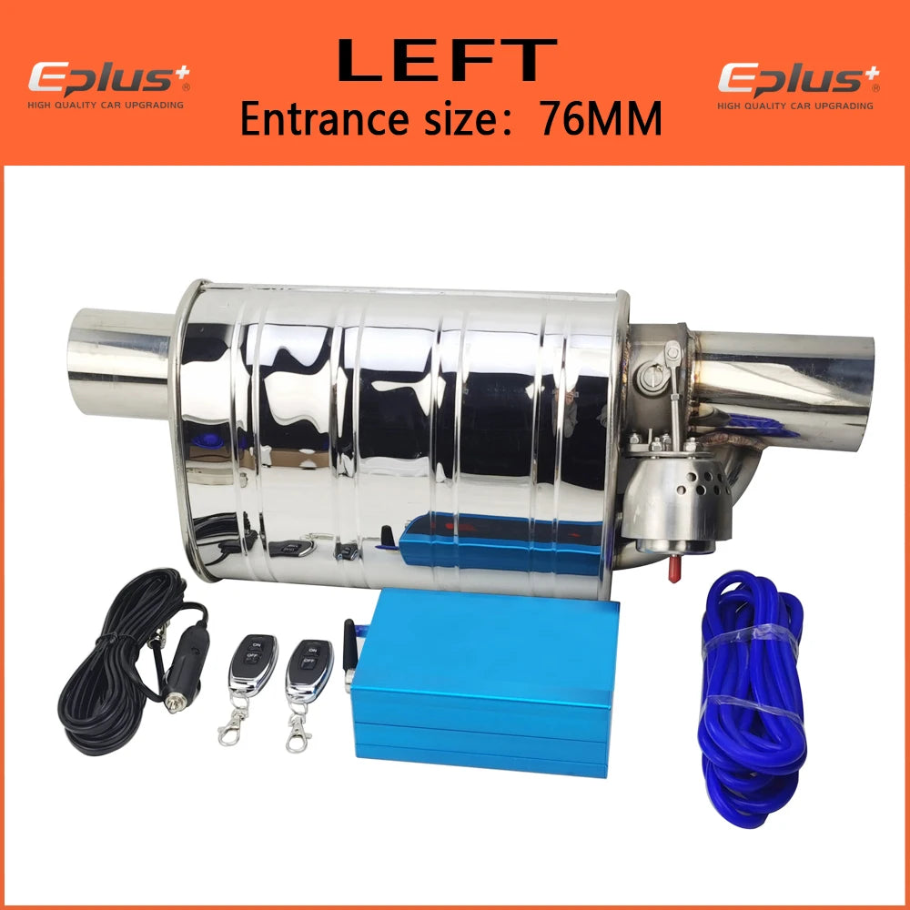 EPLUS Stainless Steel Remote Control Exhaust Vacuum Valve | Variable Silencer for U additional angle