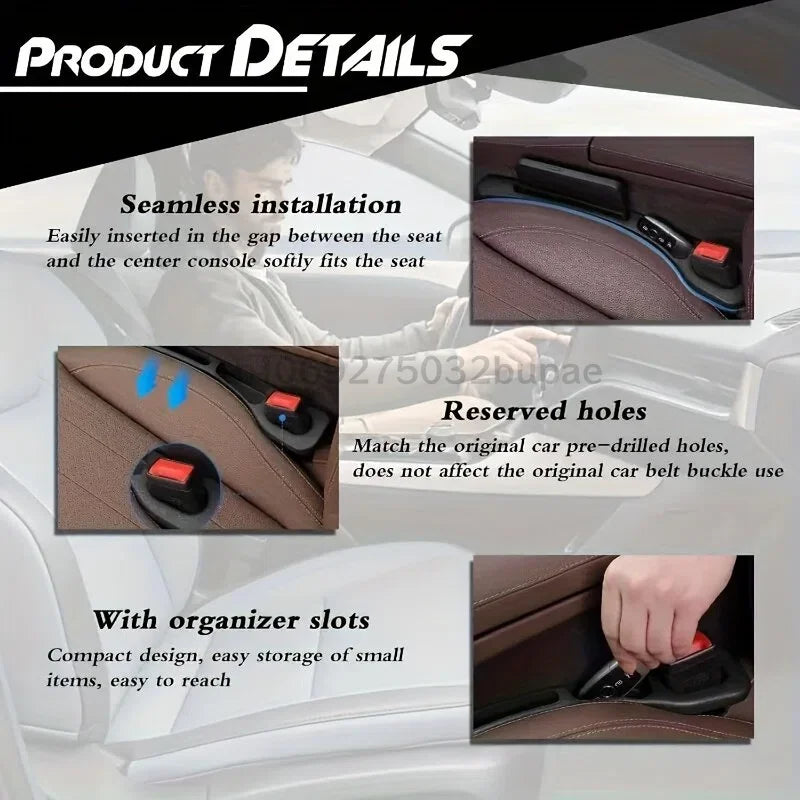 Car Seat Gap Plug Strips Storage Box