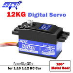 12KG 20KG Metal Gear Low Profile Digital Servo SPT 4412LV 180° Short Body for 1:10 1:12 RC Car SCX10
