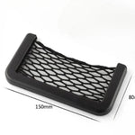 Auto Seat Side Interior Back Sundries Pocket Mesh Storage Bag Phone Net Pocket Holder close-up view