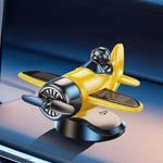 1 Pcs Solar Powered Rotating Airplane Car Dashboard Ornament 360° Auto Spin Decor Airplane Ornaments Car Interior Decoration