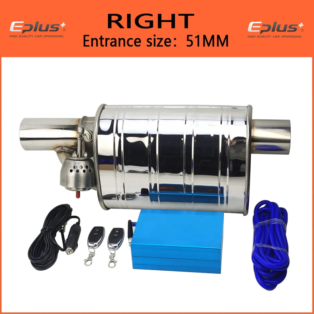 EPLUS Stainless Steel Remote Control Exhaust Vacuum Valve | Variable Silencer for U additional angle