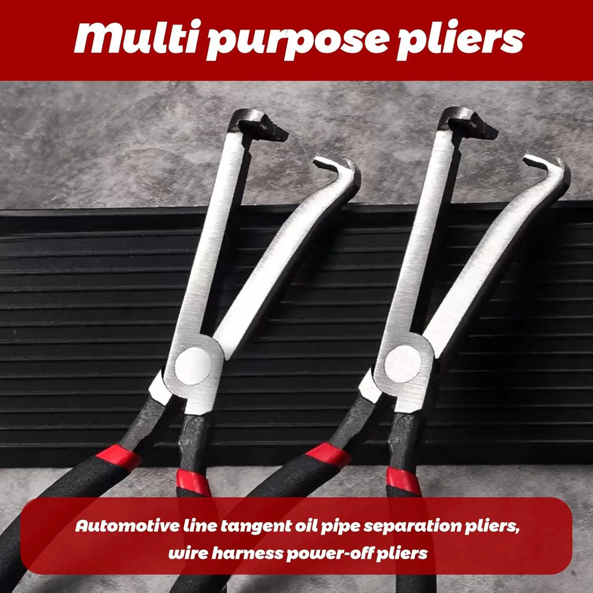Cars Electrical Disconnect Pliers Fuel Line Wire Removal Plier Oil Pipe Separate Plier close-up view