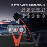 PAIVIROKU 5-in-1 Jump Starter with Air Pump 3000A Peak Starter Box 150PSI Battery Pack with Digital Tire Inflator Car Battery Jump Starter
