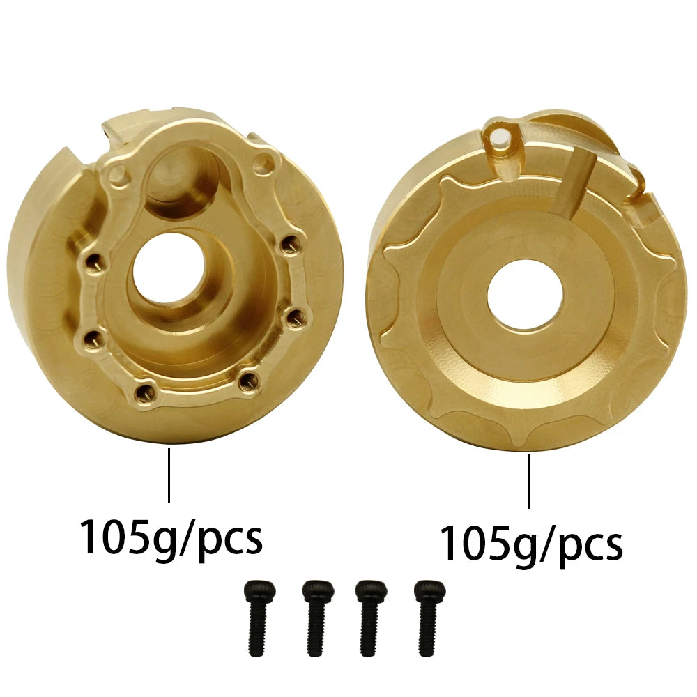 1/10 Brass Counter Weight Set for TRX4 TRX6 Portal Axle additional angle