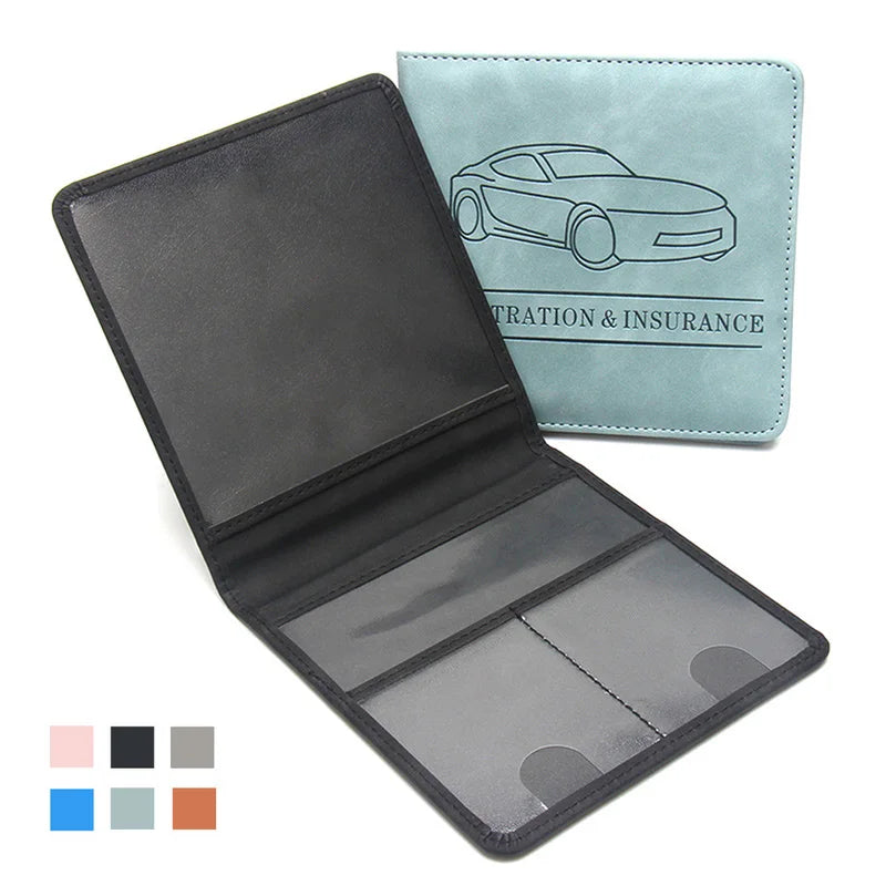 Car Registration and Insurance Card Holder Glove Box Organizer