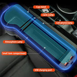 Car Seat Gap Filler Cup Holder with LED and USB Charger