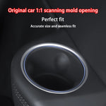 For Tesla Model YL 2026+ Third Row Silicone Cup Holder Insert | Center Console Water C close-up view