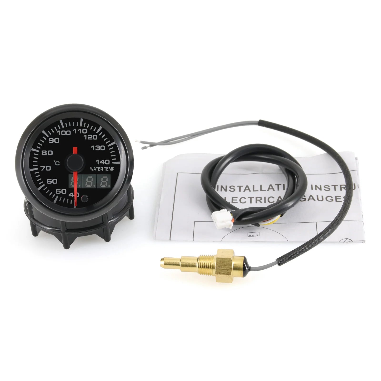 New 52mm 7 Color LED Car Gauge Set | Universal 12V Gauge lifestyle view