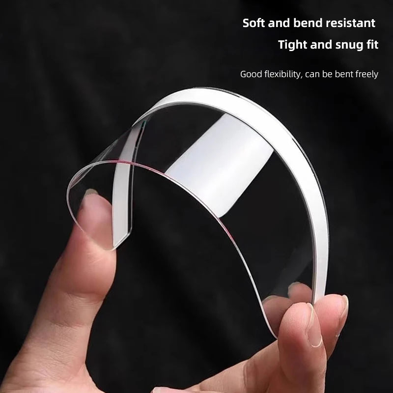Car Rearview Mirror Rain Eyebrow Sticker Rainproof Cover | Transparent PVC for BYD Model detail view