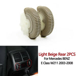 2PCS Set Car Front Rear Air Conditioning AC Vent Rolling Wheel For Mercedes BENZ E Class W211 E220 E280 E320 E350 E55