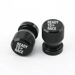 CNC Aluminum Valve Stem Caps for KTM Duke RC Adventure Models | Motorcycle Tire Valve close-up view