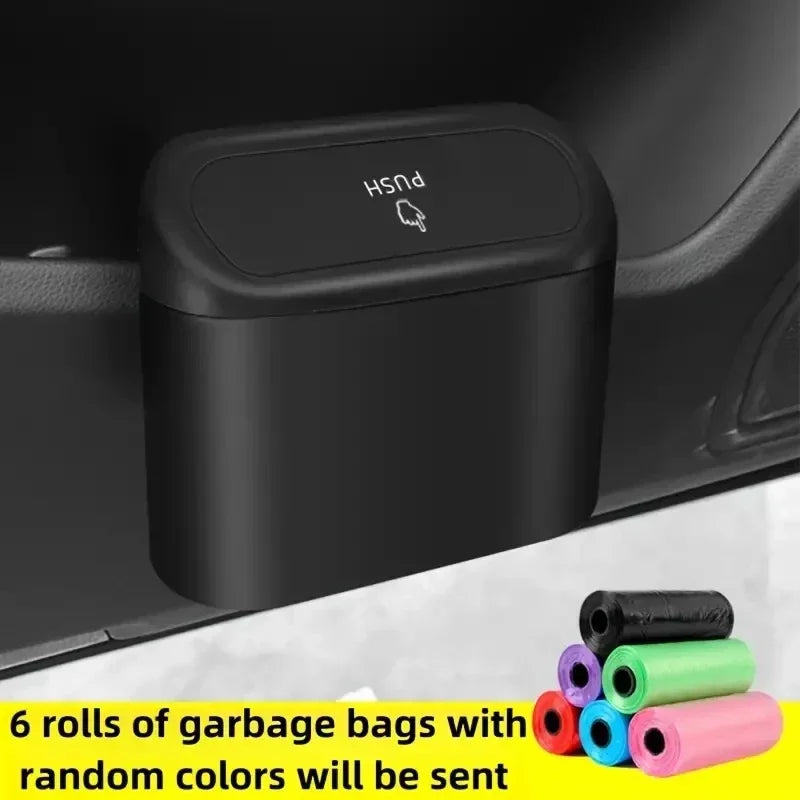 3Pcs Mini Car Trash Can with Lid alternate view