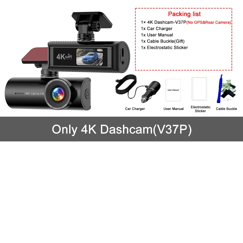 Kocam 4K WiFi Dash Cam | Dual Lens Car DVR with Night Vision and GPS lifestyle view