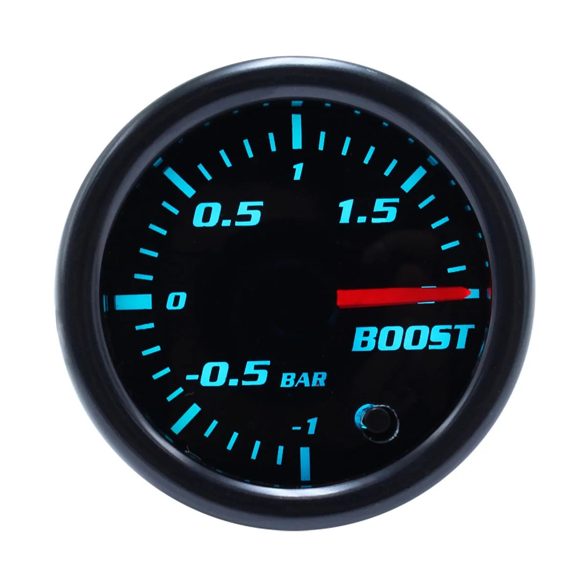 2-Inch Auto Tachometer with 7-Color LED | Car Mod Gauge Set for 12V Vehicles close-up view