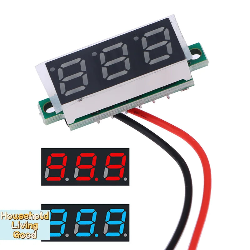 DC5-30V 0.28 Inch LED Digital Voltmeter | Auto Car Mobile Power Voltage Tester