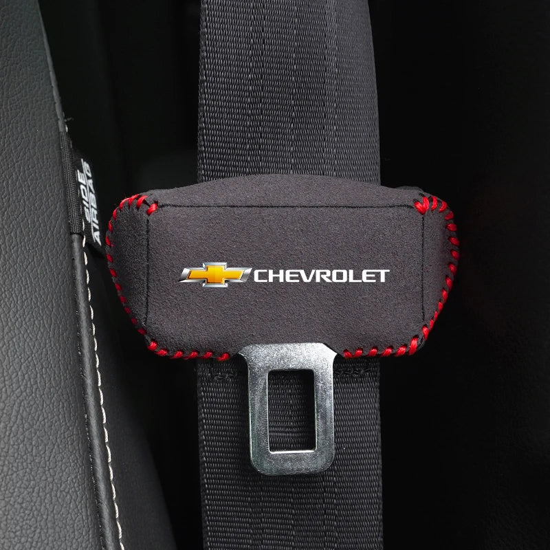 2Pcs Car Seat Safety Belt Buckle Cover | Protective Accessories for Chevrolet Models lifestyle view
