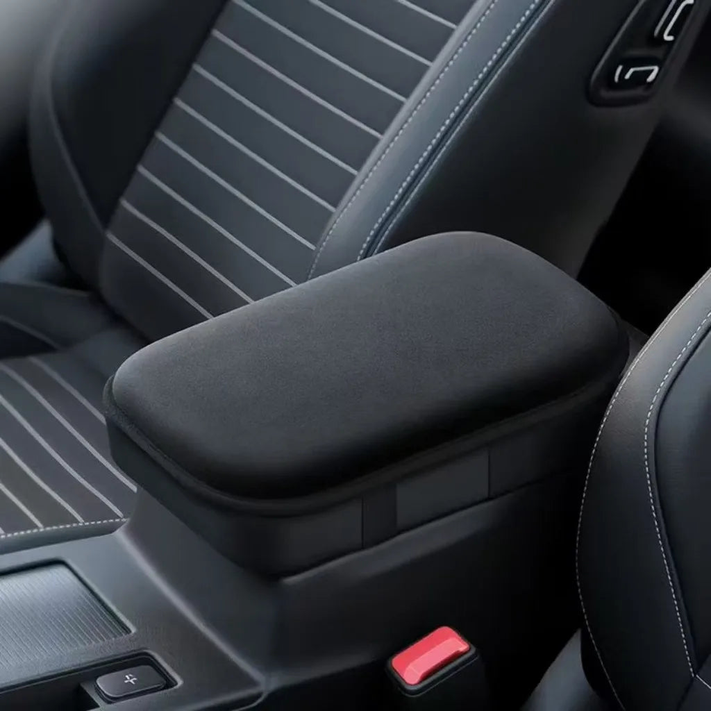 Universal Car Armrest Cushion Cover Soft Pads Center Console Arm Rest Protector Anti-Scratch Comfort Auto Interior Accessories