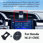 Lcars Car Phone Holder, Vehicle-Specific Car Phone Mount, Suitable for Honda Civic 2016-2021, Car Dashboard Air Vent Accessory Phone Holder, Rotatable Strong Magnetic Mount with Magnetic Sheet Included, Does Not Block the Vie