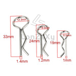 304 Stainless Steel R Clips for RC Car Body Shell alternate view