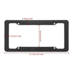 Car Motorcycle 30*15CM 1/2pcs License Plate Frame Carbon Pattern Plastic License Plate F detail view