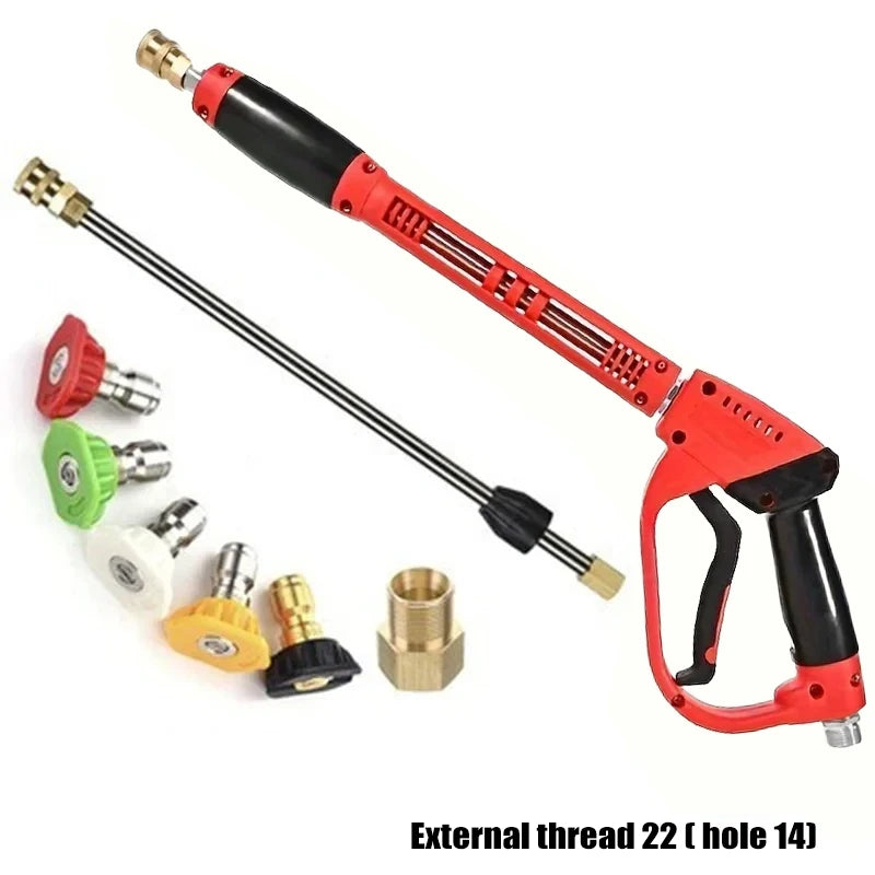 High-Pressure Water Gun for Car Washing | Pure Copper Valve Body with Quick-Connect C alternate view