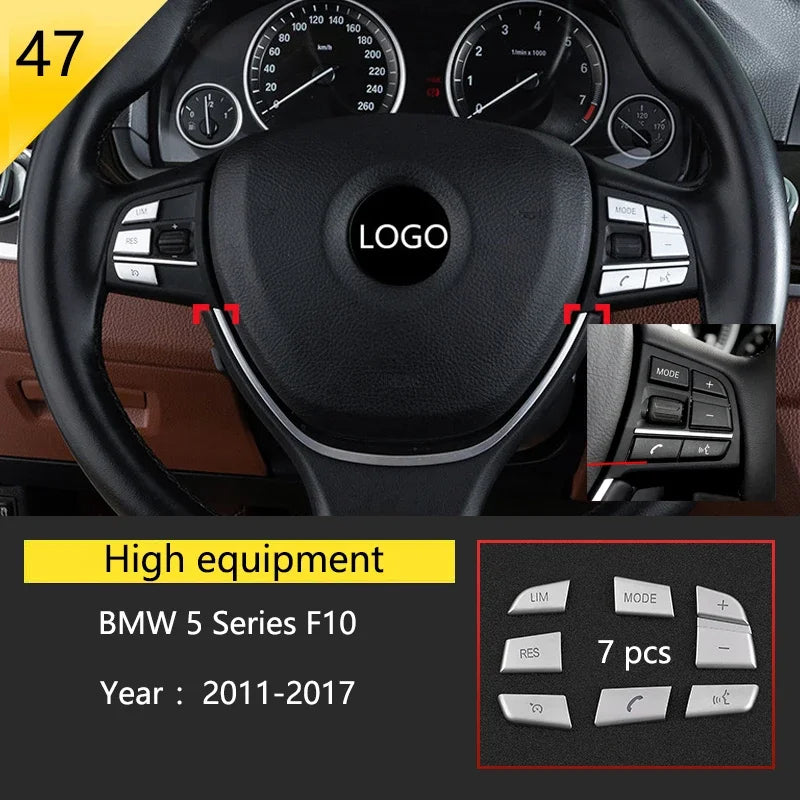 Car Interior Front Reading Lampshade, Lamp Decoration Frame For BMW 5 Series F10 F11 F close-up view