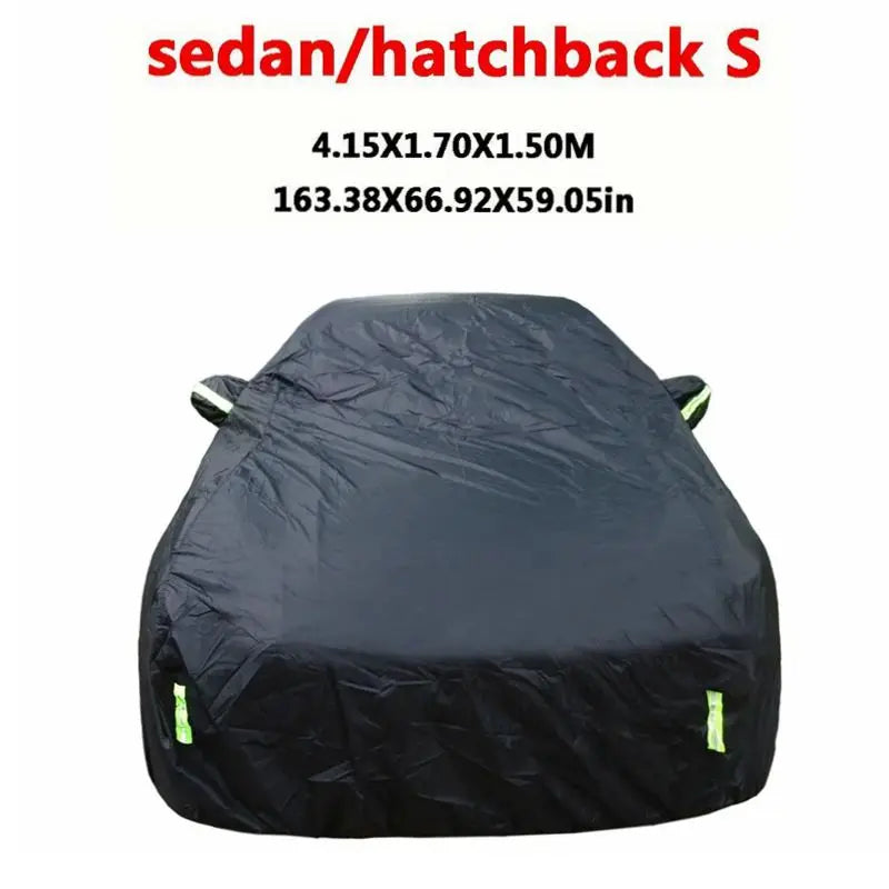 Universal Full Car Cover | Outdoor Sun Snow UV Protection for SUV Sedan S-XXL detail view
