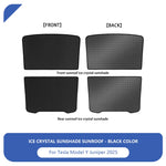 Tesla Model 3/Y Ice Cloth Buckle Glass Roof Sunshade | Sunroof Skylight Shade alternate view