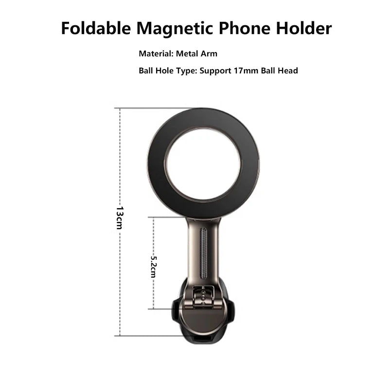 Extension Rod Car Mount Accessories Universal Foldable Magnetic Car Phone Holder Parts f detail view