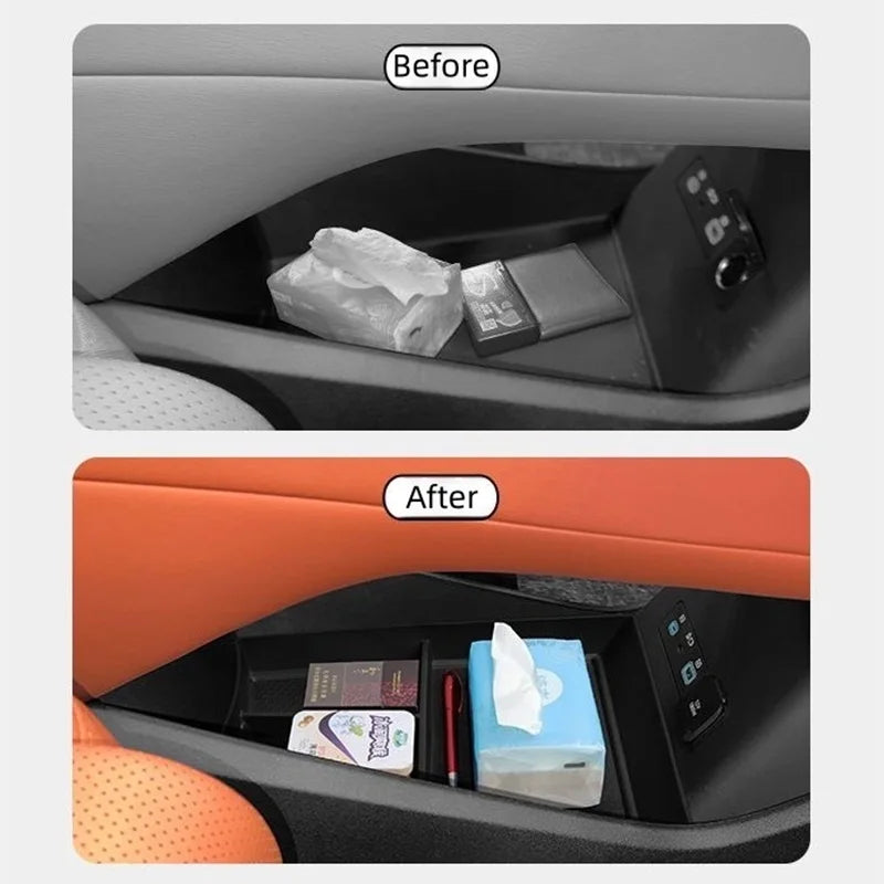 For BYD ATTO 8 SEALION 8 Armrest Storage Box Organizer 2025 2026 Interior Accessories close-up view