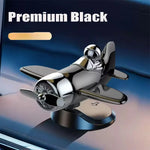 Solar Powered Rotating Airplane Car Dashboard Ornament 360°