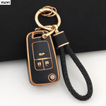 TPU Car Flip Key Case Cover Shell For Chevrolet Cruze Aveo Trax Sail Malibu Captiva Opel detail view