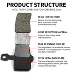 BUCKLOS Resin Disc Brake Pads for SRAM AVID | Wear-Resistant Hydraulic MTB Brake Pads lifestyle view