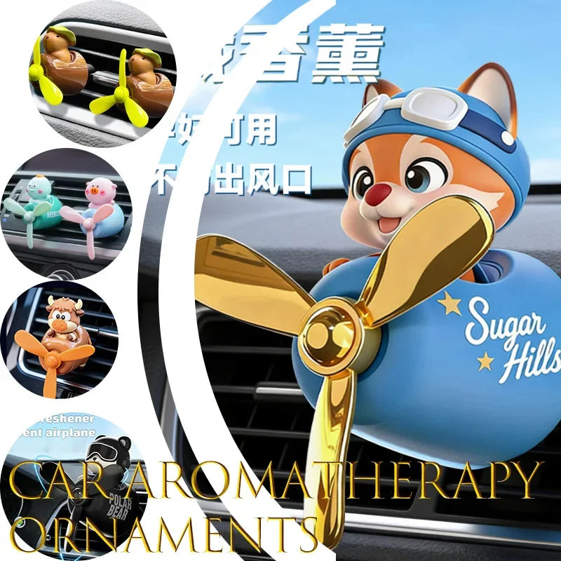 Pilot Bear Car Air Freshener | Vent Clip Aroma Diffuser