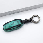 TPU Leather Shell Fob for Tesla Model 3 Y Model S Protector Car Remote Key Cover Ca additional angle