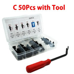 Auto Fastener Clip Mixed Car Body Push Retainer Pin Rivet Bumper Door Trim Panel Fastene detail view
