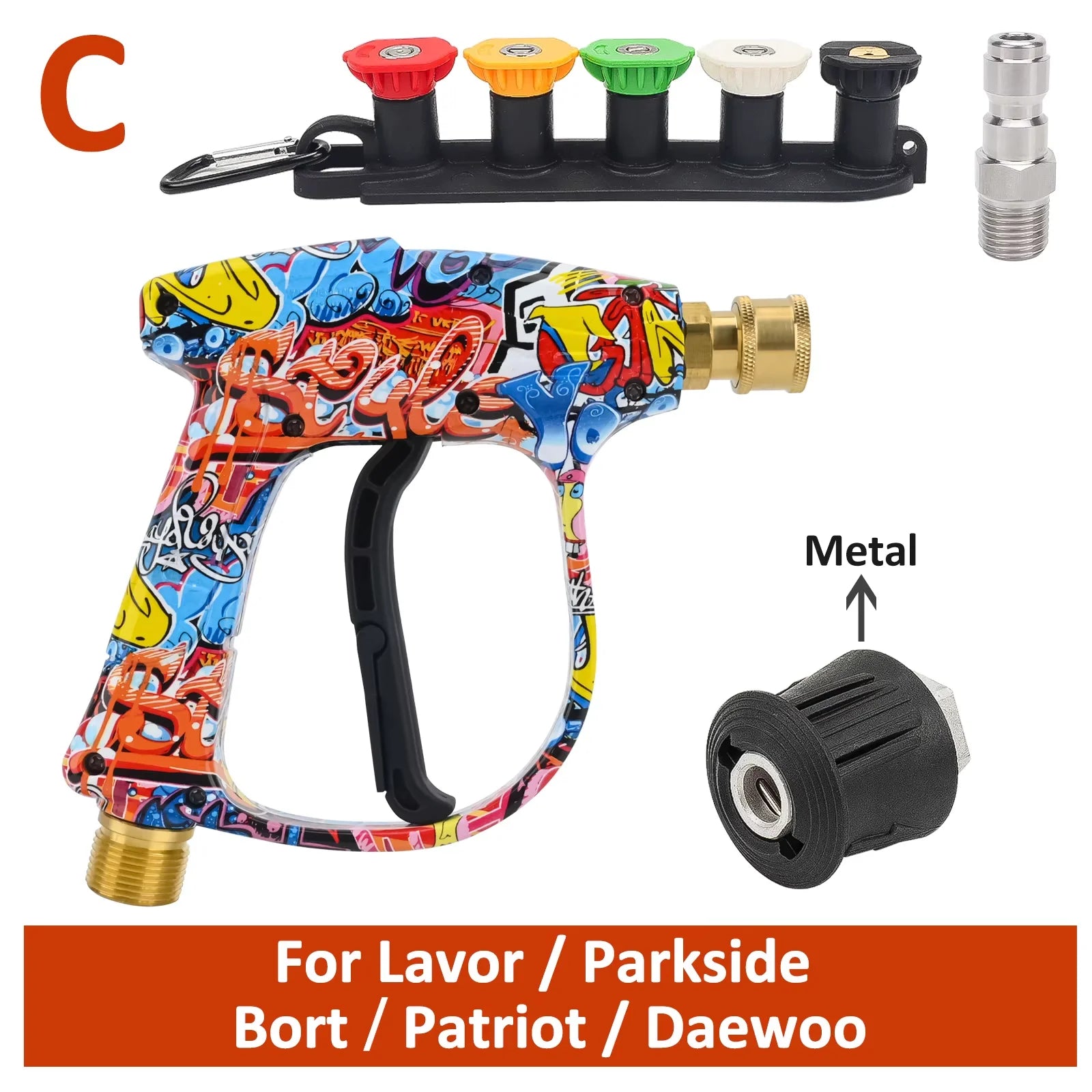 Pressure Washer Water Gun Kit | Universal Quick Connector Spray Gun for Karcher Nilfi lifestyle view